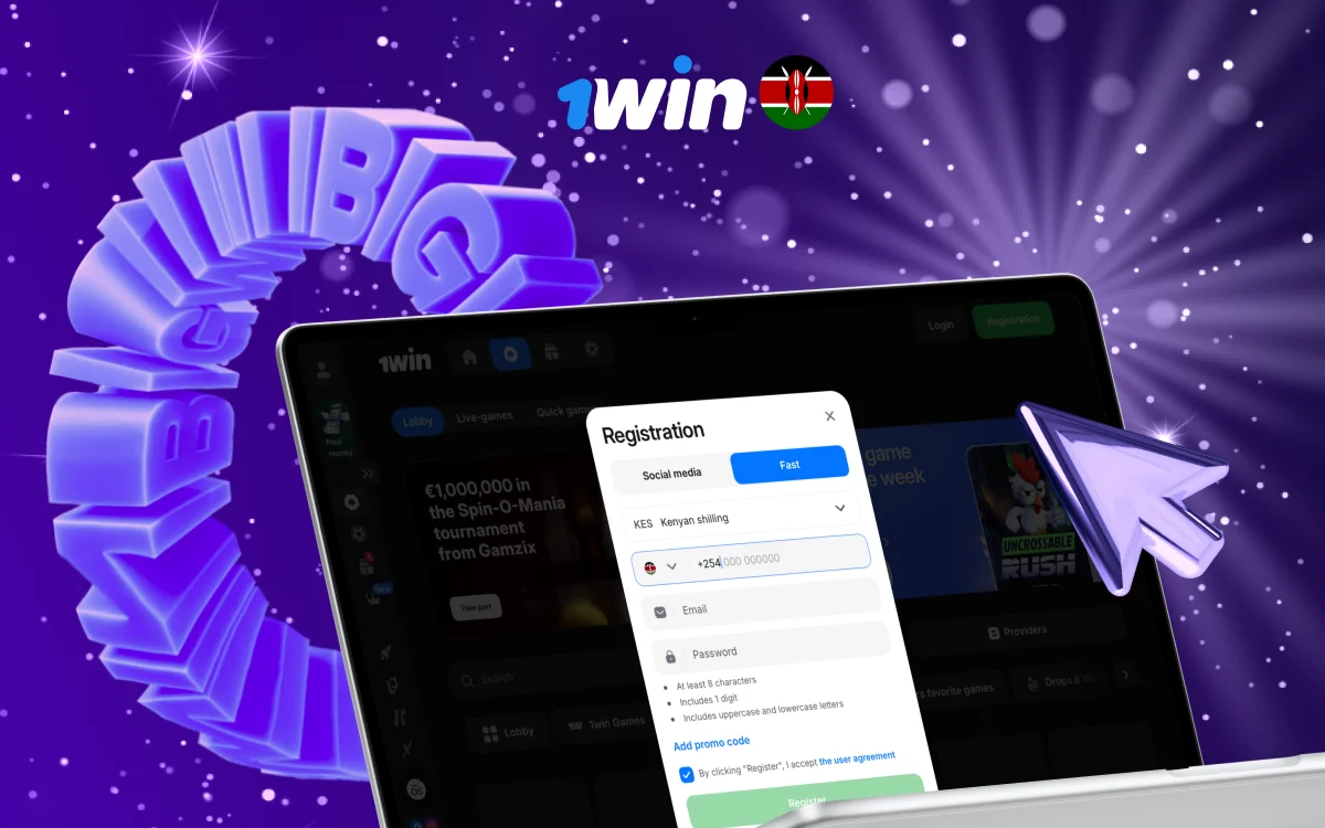 how register an account on 1win